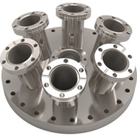 Multiport Cluster ConFlat® (CF) UHV Flanges