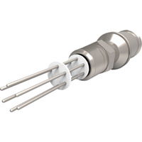 NPT male Type E - Thermocouple Feedthroughs - Mil-Spec Screw T/C Plug, Single-End