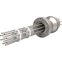 CF Flanged Type K - Thermocouple Feedthroughs - Push-On (Multi T/C) Plug