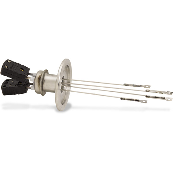 KF Flanged Type J - Thermocouple Feedthroughs - Miniature T/C Plug