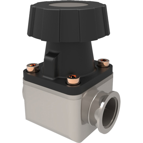 KF Flanged Aluminum Fluorocarbon Diaphragm Valve (Manual)