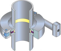 KF Flange Clamp Assembly